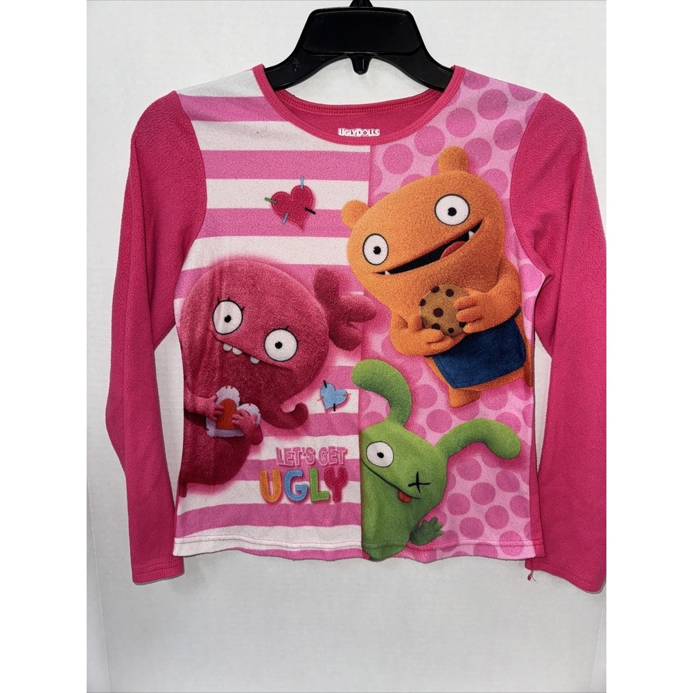 Ugly Dolls Pajama Shirt Youth Large Pink Long Sleeve Sleep Shirt